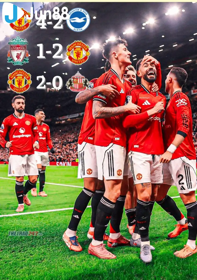 Man Utd đang có phong độ cao tại Ngoại hạng Anh.